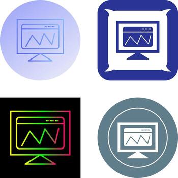 Web Analysis Icon Design vector