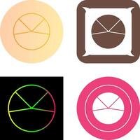 Pie Chart Analysis Icon Design vector