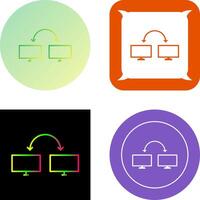 Unique Connected Systems Icon Design vector