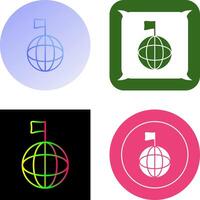 único global señales icono diseño vector