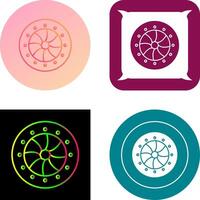 Unique Optical Diaphram Icon Design vector