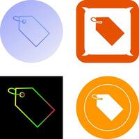 Unique Tag Icon Design vector