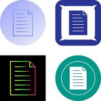 Unique Document Icon Design vector