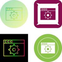 Unique Settings Icon Design vector