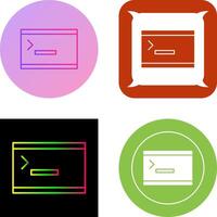 Unique Console Icon Design vector