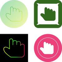 Unique Hold Icon Design vector