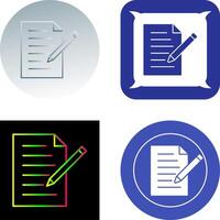 Unique Edit Document Icon Design vector
