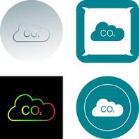 Carbon Dioxide Icon Design vector