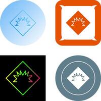 Danger of Welding Flash Icon Design vector