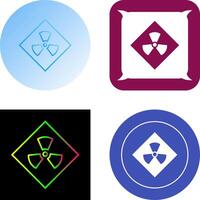 Radiation Icon Design vector