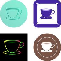 Tea Cup Icon Design vector