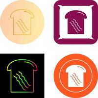 Toast Icon Design vector