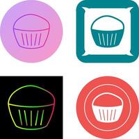 Chocolate Muffin Icon Design vector