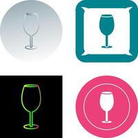 Wine Glass Icon Design vector