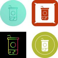 Chocolate Shake Icon Design vector