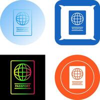 Passport Icon Design vector