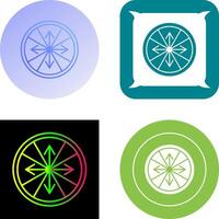 Roulette with Arrow Icon Design vector