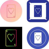 Hearts Card Icon Design vector