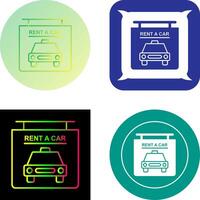 Rent a Car Icon Design vector