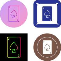 Spades Card Icon Design vector