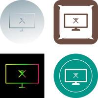 Unique Disconnected Network Icon Design vector