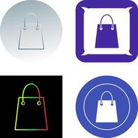 Unique Shopping Bag Icon Design vector