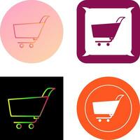 Unique Shopping Cart Icon Design vector