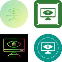 Unique Web Visibility Icon Design vector