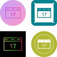 Unique Event Management Icon Design vector