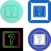 Unique Question Mark Icon Design vector