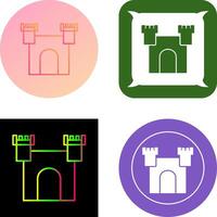 Unique Castle Icon Design vector