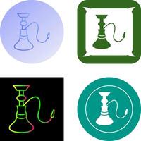 Unique Hookah Icon Design vector