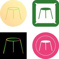 Unique Stool Icon Design vector