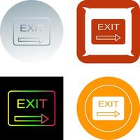 Unique Exit Icon Design vector