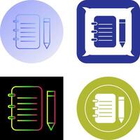 Unique Notepad Icon Design vector