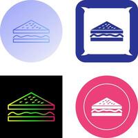 Unique Sandwich Icon Design vector