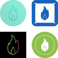 Unique Fire Icon Design vector