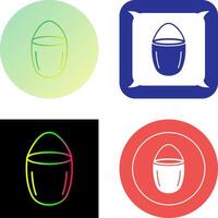 Unique Water Bucket Icon Design vector