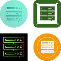 Unique Server Icon Design vector