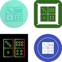 Domino Game Icon Design vector