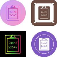 Unique Solving Question Icon Design vector