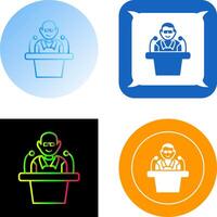 Unique Lecture Icon Design vector