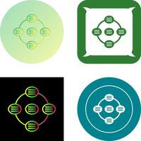 Unique Strategy Connsultation Icon Design vector