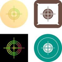 Unique Target Icon Design vector