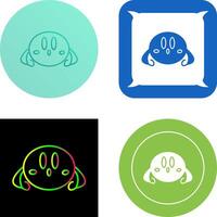 Unique Game Character Icon Design vector