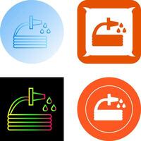 Unique Water Hose Icon Design vector