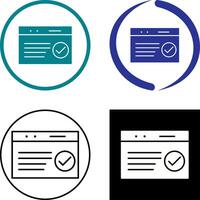 Unique QC Passed Icon Design vector