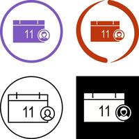 Unique Event Management Icon Design vector