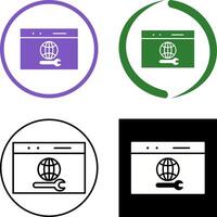 Unique Web Support Icon Design vector