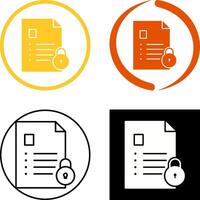 Unique Confidentiality Icon Design vector